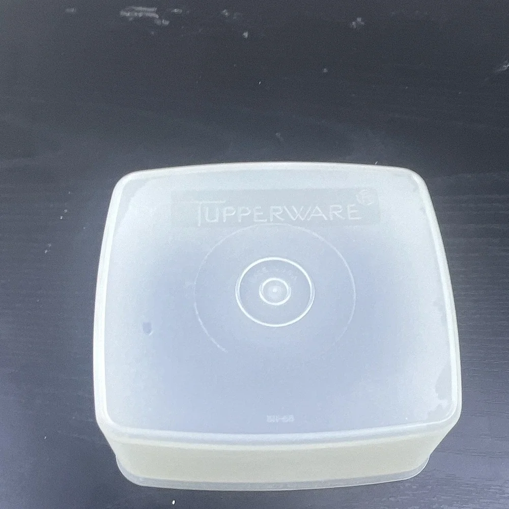 Vintage Tupperware 311-55 Clear Square Plastic Food Storage Container Replacemen